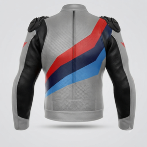 Unisex BM Cowhide/Kangaroo Track/Riding Perforated Polyester/Cotton Motorbike <b>Racing</b> <b>Jacket</b> CE Approved Plus Size Waterproof - Product Image 2