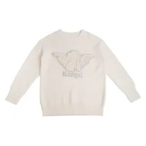 Super factory customized high quality cherub Eros Cupid cotton pullover sweater boutique pullover sweater