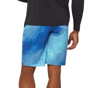 Shorts de bain unisexe professionnels à rayures bleues et imprimé abstrait, séchage rapide, respirant, anti-UV, pour la plage, vente en gros, haute qualité - Product Image 2