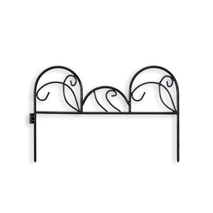 Fresh Selling Garden Fence Set Black Decorative Barrier Landscape Iron <b>Wire</b> Border Folding Metal Fence Panels - Product Image 6