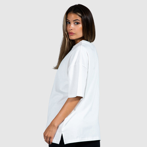Camiseta Gráfica de Verano para Mujer, Corte Regular, Estilo Urbano, con Decoración de Apliques, Manga Corta, 100% Algodón, Ecológica y Transpirable - Product Image 4