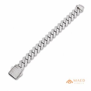 Bracelet en chaîne fine en moissanite argentée, bijoux de mode de Los Angeles, cadeau élégant pour un usage quotidien - Product Image 1