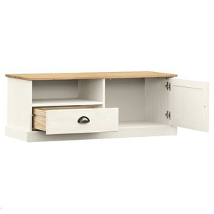 VIGO legno massello pino TV Stand 41.7 bianco "x 15.7" x 15.7 "TV Stand - Product Image 4