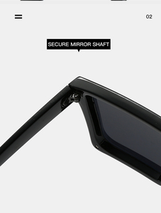 LMAMBA 1871 New Arrival Fashion Personality Custom logo Design One Piece Lens <b>square</b> <b>Frame</b> Vintage Women Men Sunglasses - Product Image 6