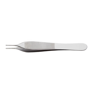 Pinzas Micro Adson de 4.75 Pulgadas con Puntas Finas Serradas de Acero Inoxidable, Pinzas Quirúrgicas Manuales para Tejidos Delicados - Product Image 2