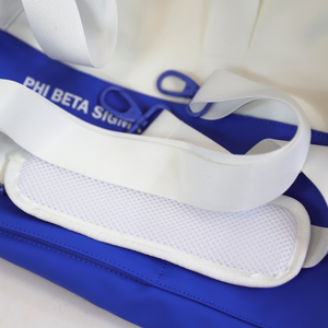 กระเป๋าเดินทาง Phi Beta Sigma สีน้ำเงินรอยัล ขาว พร้อมตัวอักษรกรีก กระเป๋าออกกำลังกายขนาดใหญ่ ความจุเยอะ กระเป๋าเดินทางสำหรับสมาคมนักศึกษา - Product Image 5