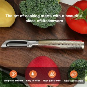 Pelador de Verduras Tipo I Chapado en Oro de 24K con Cuchilla Ultra Afilada de Acero Inoxidable 304, Herramienta de Lujo para Patatas y Manzanas - Product Image 2