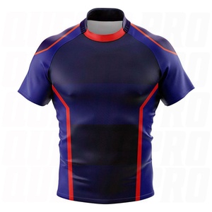 Maillot de rugby léger de haute qualité, best-seller, 100% polyester, séchage rapide, respirant, manches courtes, unisexe, vêtements de sport pas chers - Product Image 6