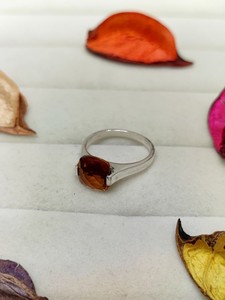 Bague en Quartz Céleste Marron, Bijou Élégant en Cristal, Cadeau Tendance pour Femmes et Filles, Bague de Fiançailles Unique - Product Image 2