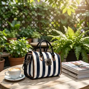Wholesale Leather Luxury Style Women's Hand Bag Vintage designer cards pattern Chains Decoration Two Strap Leather <b>handbag</b> - Product Image 1