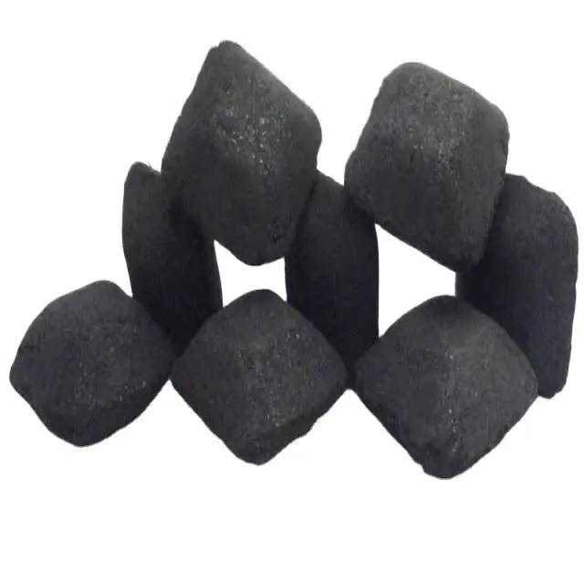 Briquetas de almohada de carbón para barbacoa Coal King de la mejor calidad, bolsas de 4kg, embalaje estampado colorido para importadores de Papúa Nueva Guinea