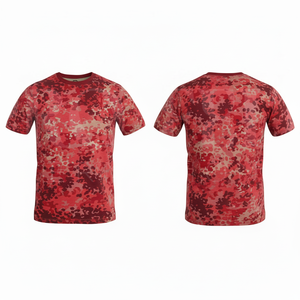เสื้อยืดแขนสั้นลายพรางสไตล์สปอร์ต ระบายอากาศ แห้งเร็ว คอกลม สำหรับกิจกรรมกลางแจ้ง ฤดูร้อน น้ำหนักเบา เหมาะสำหรับการฝึกซ้อม รับสั่งทำ - Product Image 5