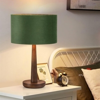 Lampe décorative de bureau, design moderne, lampe en bois, design moderne, lampe de table en bois massif pour chambre à coucher, salon
