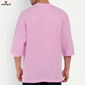 T-shirts personnalisés streetwear pour hommes 100% coton, coupe ample, sérigraphiés, respirants, vente chaude - Product Image 2