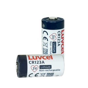 แบตเตอรี่ลิเธียมหลักชนิด Li/MnO2 CR123A CR123 CR17335 คุณภาพสูง 3V สำหรับไฟฉาย เซ็นเซอร์เตือนภัย กล้อง สมาร์ทมิเตอร์ เครื่องวัดระยะ - Product Image 1