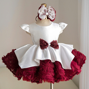 Vestido de Princesa 3D de Lujo Nhung Nguyen OEM para Niñas, Vestido de Tul con Flores Hecho a Mano para Fiesta de Cumpleaños - Product Image 5