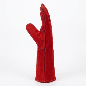 Gants de soudeur en cuir de vachette de qualité supérieure, durables, sûrs, confortables, résistants à la chaleur, doublure en polaire, sécurité au travail - Product Image 3