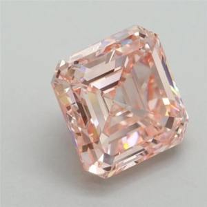 Diamante rosa intenso de corte Asscher cultivado en laboratorio, certificado por IGI, diamante rosa suelto para anillo de compromiso personalizado de 1 a 5 quilates VVS VS - Product Image 3