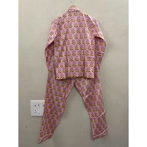 <b>Women</b> 100% Cotton STAR Print <b>Pajama</b> Set Soft Breathable Knitted Sleepwear Elastic Waist Two <b>Piece</b> Loungewear - Product Image 6