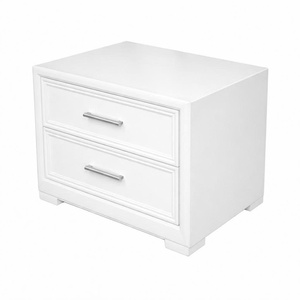 Modern Solid Wood <b>Queen</b> Storage <b>Bed</b> <b>Frame</b> with 2 Drawers Panel Headboard and Nightstands for Bedroom Set - Product Image 5