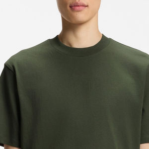 T-shirt homme en coton écologique, vêtement décontracté pour l'été tendance, t-shirt basique uni pour homme avec design de logo personnalisé - Product Image 2