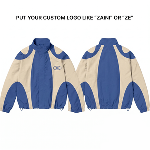 Mens <b>Winter</b> Windbreaker <b>Jacket</b> Canvas Solid <b>Waterproof</b> Breathable Black White Front Custom Logo Turn-down Collar High Street - Product Image 1