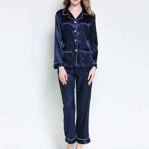 ชุดนอนผู้หญิงสำหรับฤดูหนาว ขายส่ง ชุดนอนไซส์ใหญ่ คอปกพับ แขนสั้น - Product Image 5