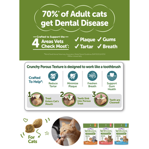 Golosinas Dentales Naturales para Gatos Adultos Whimzees - Pollo y Atún (Bolsa de 4.5 oz) - Product Image 2