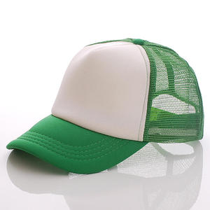 Blue White Mesh Trucker <b>Hat</b> 5-Panel Adjustable Unisex Casual Cap 3D Embroidery PolyesterCotton for Outdoor Spring Summer Use - Product Image 4