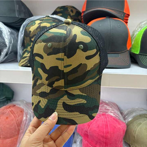 Camouflage Trucker Cap 6-Panel Adjustable Mesh Baseball <b>Hat</b> Unisex Casual Spring <b>Summer</b> Style - Product Image 1
