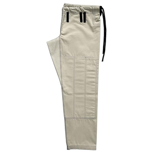 Tenue d'arts martiaux de qualité supérieure, uniforme de karaté unisexe, 100% coton respirant, coupe classique, blanc avec bordure noire, vêtements d'arts martiaux, faible MOQ - Product Image 2