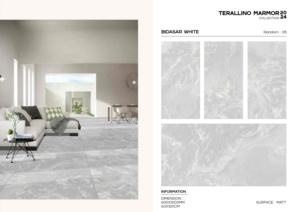 Carreaux de céramique effet marbre Premium Terallion Marmor 600x1200 grand format pour murs de bâtiments commerciaux et projets hôteliers - Product Image 5