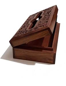 Decorative Wooden <b>Tissue</b> Box Cover For Bedroom <b>Kitchen</b> Bathroom Home Office And Luxury Hotel Room Use - Product Image 3