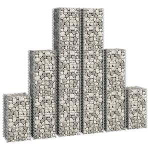 6-Piece Galvanized <b>Wire</b> Gabion Set for Fencing <b>Trellis</b> & Gates - Product Image 3
