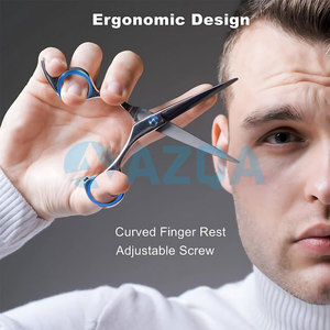 Professional Stainless Steel Hair Cutting and Thinning Scissors <b>Set</b> with Adjustable <b>Screw</b> and Finger Rest for Salon Use - Product Image 5