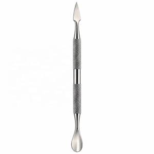 Pousse-cuticules double tête en acier inoxydable réutilisable Morje Surgical, outil professionnel pour la manucure - Product Image 1