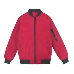 Blouson bomber pour homme, broderie personnalisée, confortable, durable, logo personnalisé, coupe classique, style baseball, veste homme tendance - Product Image 1