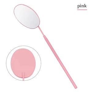 All color available Handheld <b>Makeup</b> <b>Mirror</b> High-Quality Adjustable Oval <b>Lighted</b> Stainless Steel Eyelash <b>Mirror</b> for sale - Product Image 4