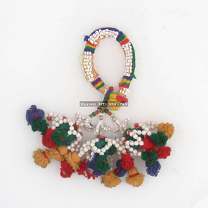 Rare Women Multicolor <b>Bracelets</b> Woven <b>Beaded</b> <b>Bracelet</b> India Antique Gypsy <b>Bracelets</b> Authentic Banjara Tribal Arm <b>Bracelet</b> Anklet - Product Image 6