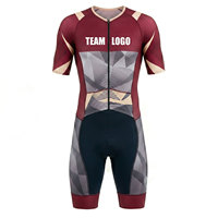 Tenue de triathlon personnalisée avec logo et nom d'équipe sur mesure, vêtements de course légers et respirants pour les professionnels et les amateurs
