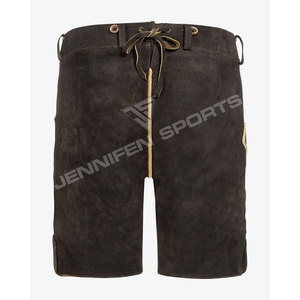 Pantalones Cortos Tradicionales Bávaros de Cuero de Ante Vacuno para Hombre, Oktoberfest, de Secado Rápido, Transpirables, con Bolsillos Tejidos - Product Image 5