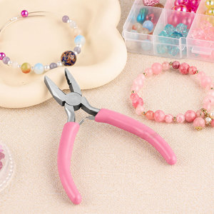 Pince de serrage mini de 5 pouces - Pince combinée à ressort avec mâchoires dentelées, petites pinces coupantes pour la fabrication de bijoux, multi-usages - Product Image 5