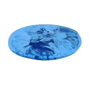 Plateau de service artisanal en résine polie, écologique, léger, durable, personnalisé, moderne, européen, passe au lave-vaisselle - Product Image 1