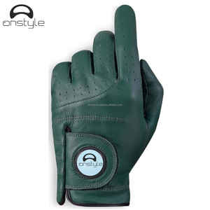 Gants de golf en cuir haute performance poignées de main conception de maille respirante flexible résistante à la sueur commandes à faible quantité minimale de commande pour la coutume - Product Image 3
