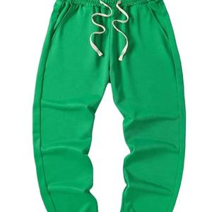 <b>Men's</b> Vintage Straight Woolen Sweatpants Elastic Waist Drawstring <b>Casual</b> Knitted Cotton Autumn Wear Breathable Wholesale - Product Image 4