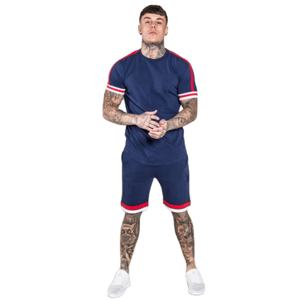 Conception personnalisée Couleur De Contraste de panneau De Bloc de Coton T-shirt et Ensembles Courts/2020 Hommes shorts - Product Image 1