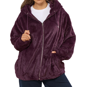 Sweats à capuche pour femmes grandes tailles, tissu confortable, vente en gros, personnalisable, échantillon gratuit, meilleure qualité - Product Image 4