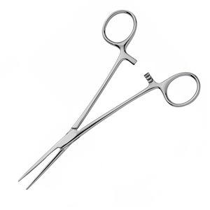 Pinzas Curvas de Precisión Kelly, Acero Inoxidable Plateado, Pinzas de Bloqueo Manual, Certificación CE Clase II para Uso Médico y Dental - Product Image 4