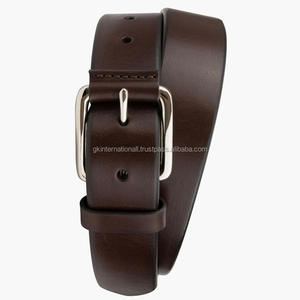 Cinturón informal de cuero de grano completo marrón Vintage para hombre, adecuado para regalo, cinturones y accesorios duraderos para hombre - Product Image 5