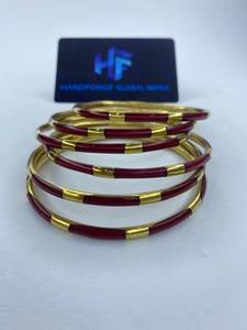 Wholesale Handforge Global Impex Artisan Brass <b>Resin</b> Bangles-Women's Ethnic Party Wear <b>Mould</b> Sample Service Distributors - Product Image 1